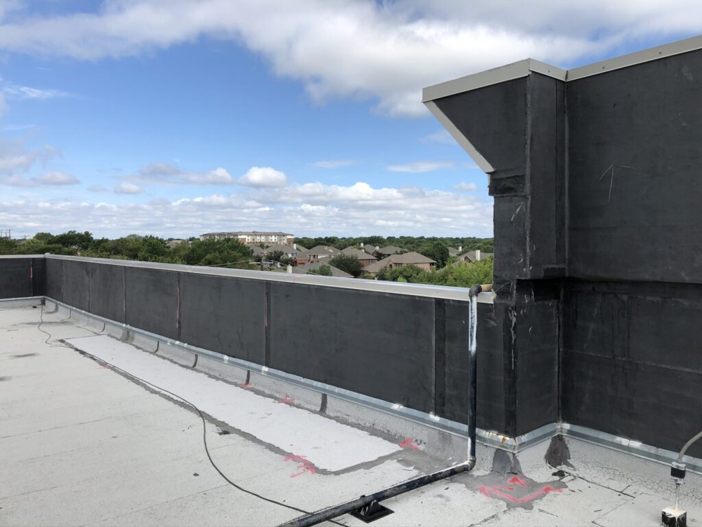 Modified Bitumen and EPDM roof repair at LA Fitness on Lakeview Pkwy, Rowlett, TX
