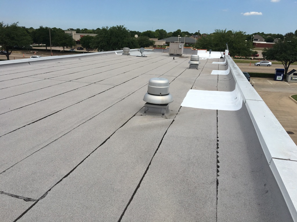Lapolla Thermo-Sil HS-3210 high solids silicone coating applied over the repaired areas, Allen