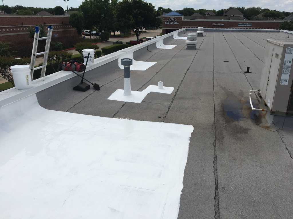 Completed silicone repairs at all 6 leak locations along the back wall, Allen, Texas