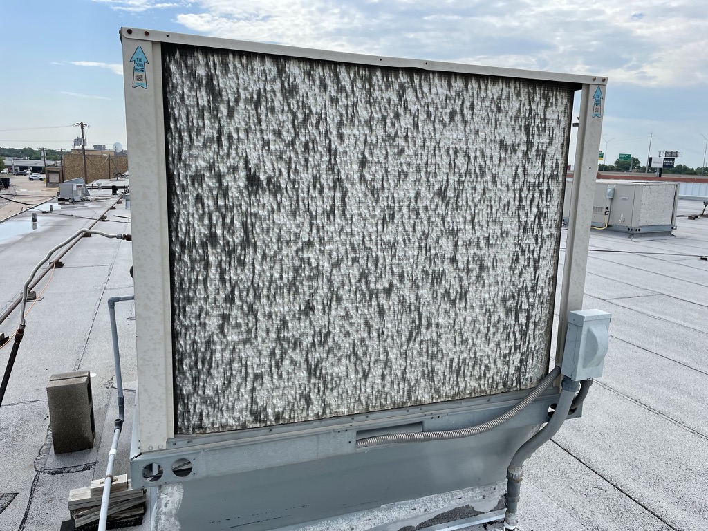 Hail impact on a horizontal metal roof vent surface, a reliable indicator of a hail event